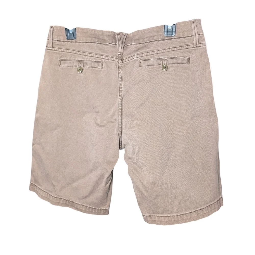 Levi's Womens Size 12 Brown Shorts Cotton Flat Front Pockets Belt Hoops Like New